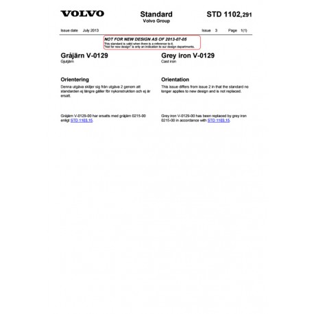 VOLVO STD 1102,291 0